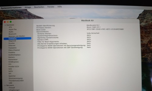 MacBook Air 13 2020 , Apple M1, 16 GB 500 GB SSD Silber, technik einwandfrei - Afbeelding 3 van 17