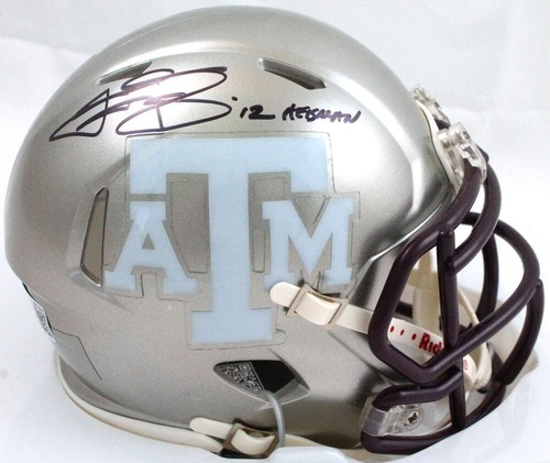Johnny Manziel Autographed TX A&M Flash Speed Mini Helmet w/Insc.-Beckett W Holo - Picture 7 of 12