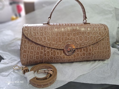 Brahmin Dayan Timeless Taupe Bayem East West Satchel Bag