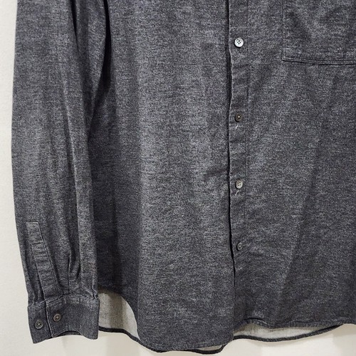 Camisa THEORY Irving Gris Maxson Algodón Cepillado Bolsillo con Botones Para Hombres Talla XL - Imagen 4 de 18