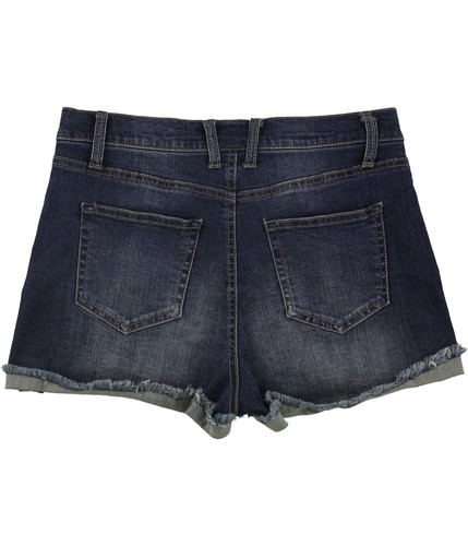 American Rag Womens Ripped Raw Edge Casual Denim Shorts, Blue, Juniors, 11 - Bild 2 von 2