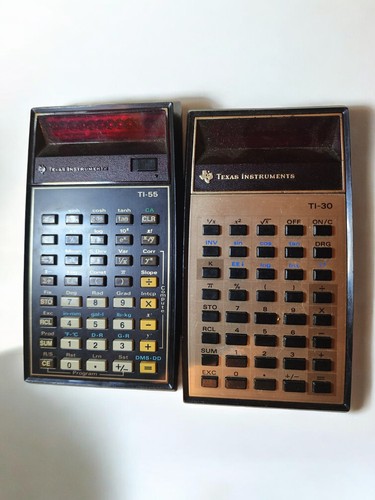 Vintage Texas Instruments Calculators Lot – TI-30 (Working) + TI-55 (Untested) - Picture 4 of 4