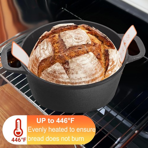 3Pack Silicone Bread Sling for Dutch Oven Reusable & Non-Slip Sourdough Baking - Picture 6 of 7