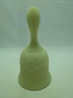 New ListingVintage Fenton uranium custard satin glass bell Daisy and Button GLOWS