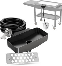 Upgrade Rear Blackstone Grease Catcher, Grease Trap with Separate Magnetic Greas