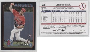 2024 Topps Series 2 Black /73 Jordyn Adams #470 Rookie RC