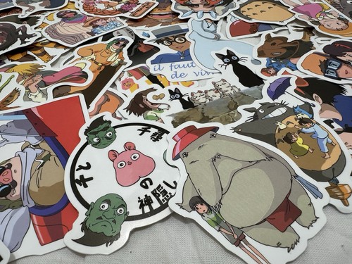 100Pcs Hayao Miyazaki Studio Ghibli Stickers Pack, Anime Cartoon Vinyl Waterproo - Picture 2 of 6