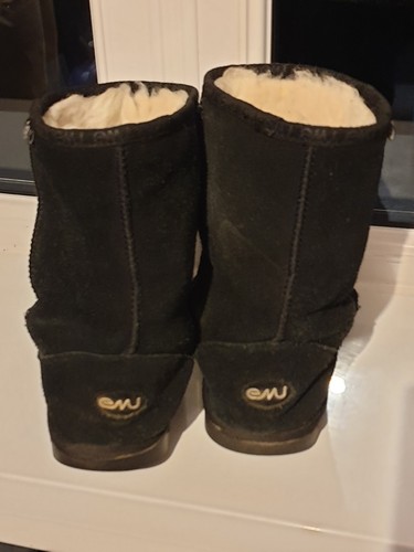 Emu Women’s Suede Winter Boots, Black - Size 3 - Picture 3 of 9