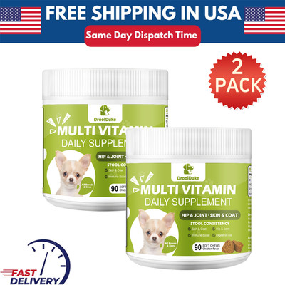 (2 Packs)Multivitamin For Dogs Immune, Joint, Skin, Heart, & Digestive Health