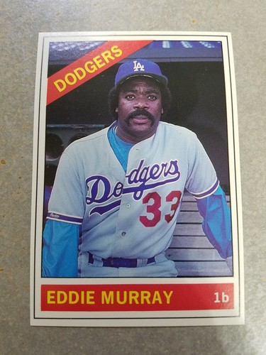 Eddie Murray LA Dodgers #23 1991 Baseball Cards Magazine Extra Border