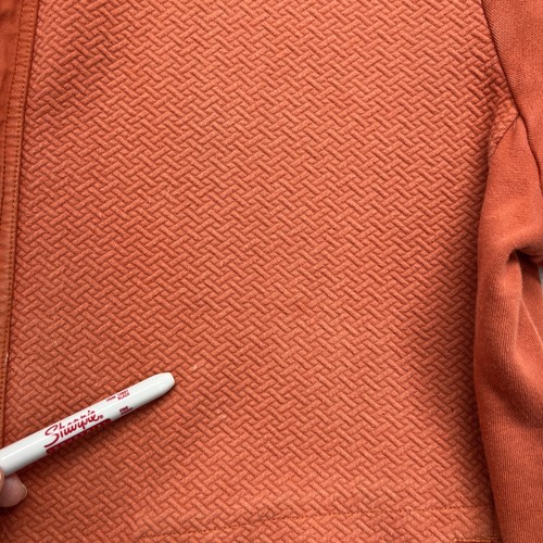 Carbon 2 Cobalt Zip & Snap Up Textured Jacket Men XXL Rust Orange - Picture 18 of 19