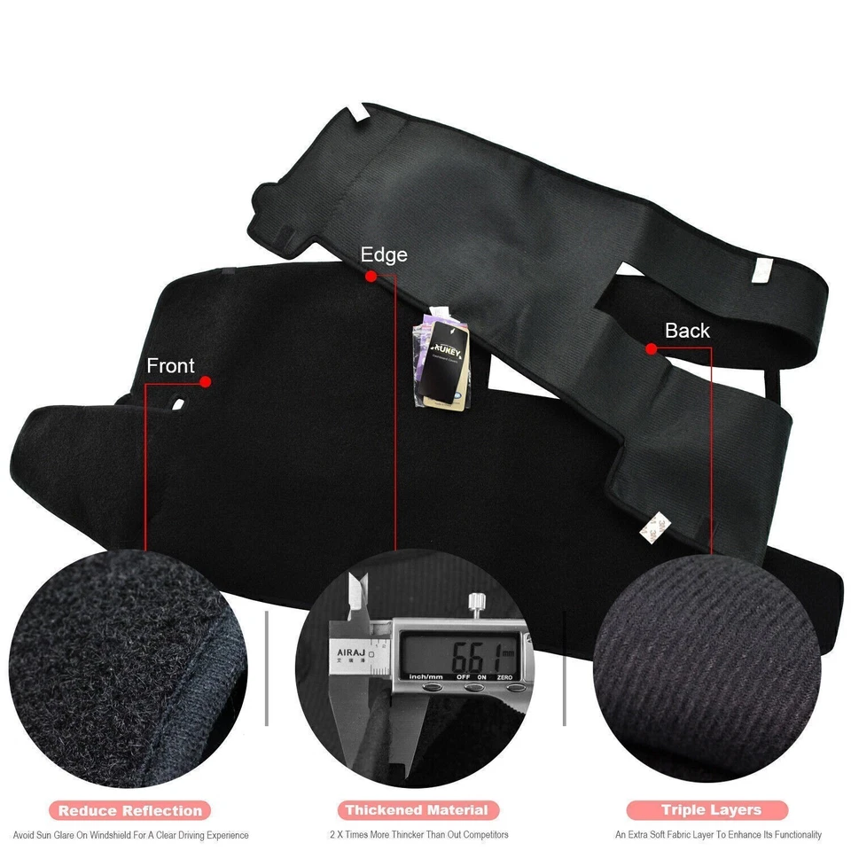 For 1988-1994 Chevrolet C1500 C2500 C3500 Dash Mat Dashboard Cover Dashmat - Image 3 of 4