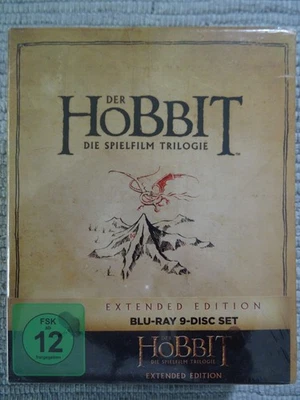 Der Hobbit Die Spielfilm Trilogie Extended Edition im Schuber Neu in OVP Blu-ray - Bild 1 von 4