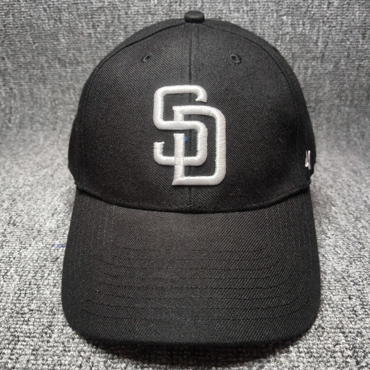 '47 Brand San Diego Padres MLB Black Snapback Hat Curved Brim Cap