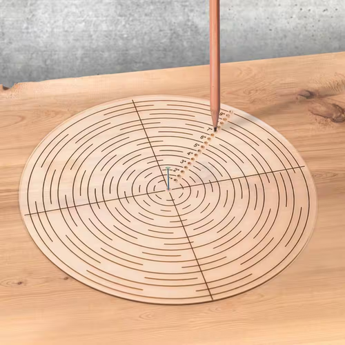 10 pulgadas Brújula (herramienta) redonda de acrílico transparente para torno de torneado de madera con - Imagen 5 de 12