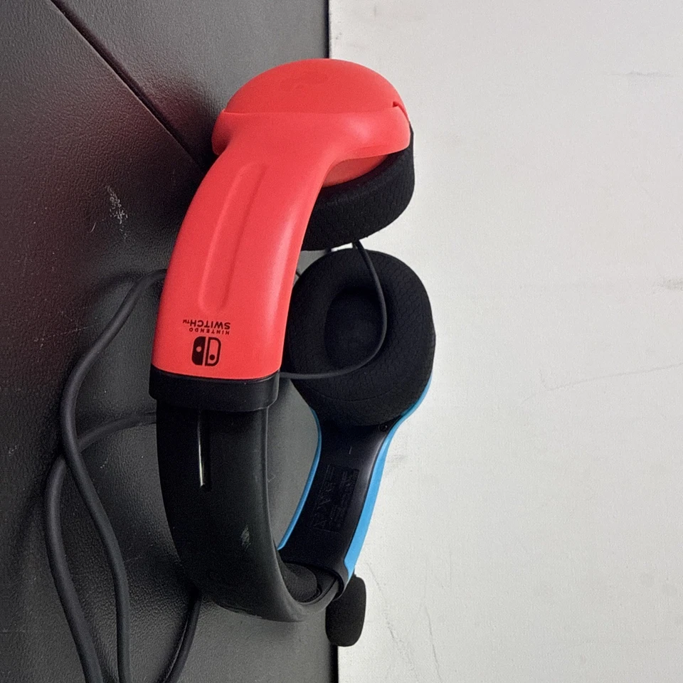 Auriculares con cable PDP Airlite para Nintendo Switch rojo azul probado funciona* Foto 4 de 4
