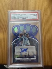 2022 Panini Crown Royale MARK WILLIAMS Rookie Crown Au-blue 34/75 PSA 9