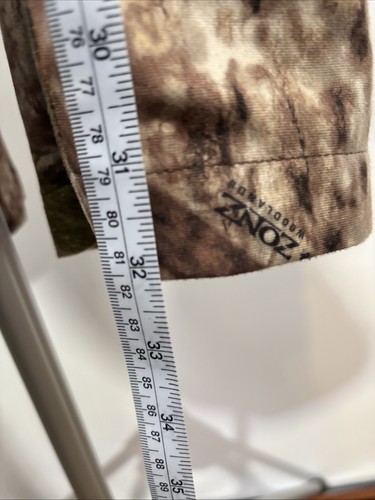 Cabelas Goretex Realtree Camo Shell Pants Mens L Reg/Norm Brown Elastic Waist - Picture 15 of 16