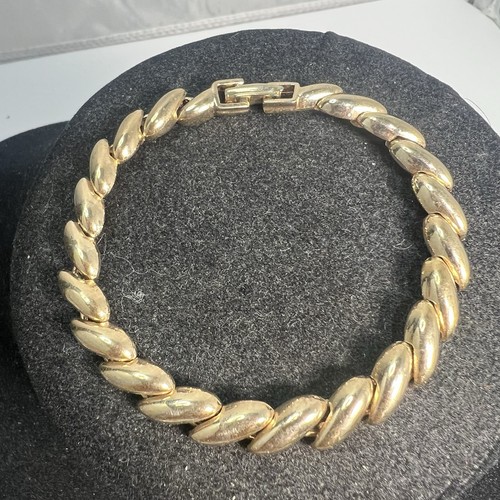 Vintage Signed Blanca Gold Tone Bracelet
