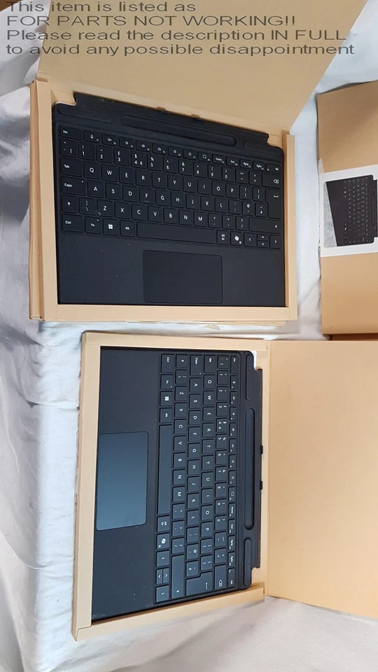 FOR PARTS! Job Lot 5x Microsoft 1864 Surface Pro 11 X 9 8 Signature Keyboard Cov - Image 2 of 4