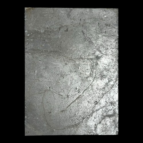 Placca in peltro 93/4"x7" "4 libbre 12 oz" conquistatore spagnolo decorazione tono argento - Foto 3 di 8