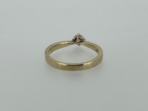 Solitär-Verlobungsring 0,33 kt Diamant 9 kt Gelbgold - Bild 3 von 6