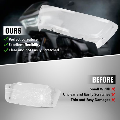 Windshield Windscreen Air Deflector for Harley CVO Road Glide FLTRXSE 2023-2024 - Picture 4 of 7