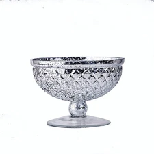 8" Mercury Glass Compote Vase Bowl Centerpiece Party Wedding Event Decorations