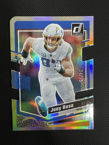 2023 DONRUSS JOEY BOSA SILVER PRESS PROOF DIE-CUT /75 LA CHARGERS #157