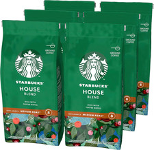 Starbucks House Blend Medium Roast Ground Coffee 200g, Set of 6 Packs 40.83 per kilo