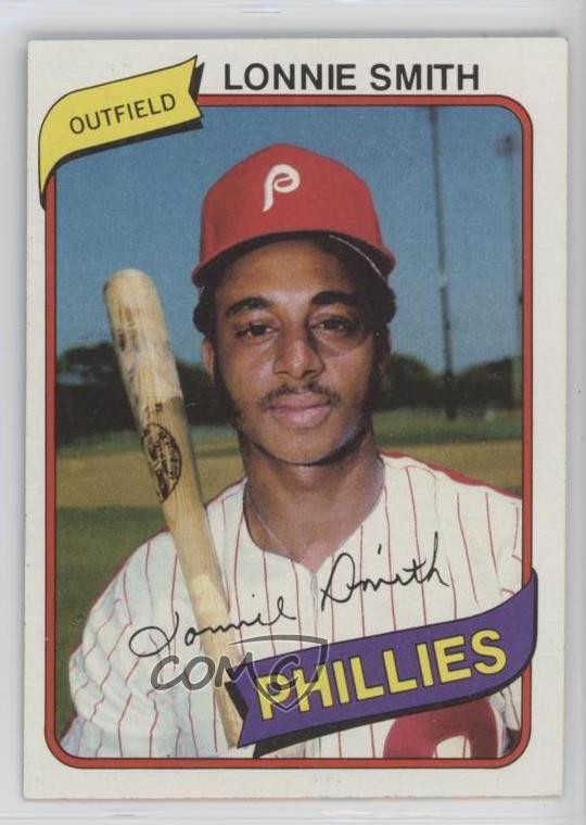 1980 Topps Burger King Restaurant Philadelphia Phillies Lonnie Smith #14