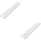 2pcs Stainless Steel Channel Drain Grate Cover Outdoor Metal Drainage Grate