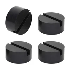 Suvnie 4 PCS Rubber Jack Pads, Universal Heavy Duty Slotted Floor Jack Pad Ad...