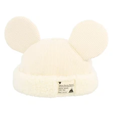Tokyo Disney Resort Cap Fluffy White Hat Ears Mickey Japan【US STOCK】