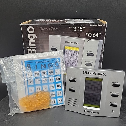 Excalibur Electronic Speaking BINGO Game Tested and Working! Model 450-P - Picture 1 of 16