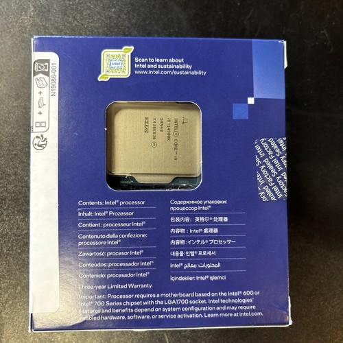 Intel - Core i9-14900K 14th Gen 24-Core 32-Thread - 4.4GHz (6.0GHz Turbo) Sealed - Afbeelding 2 van 4