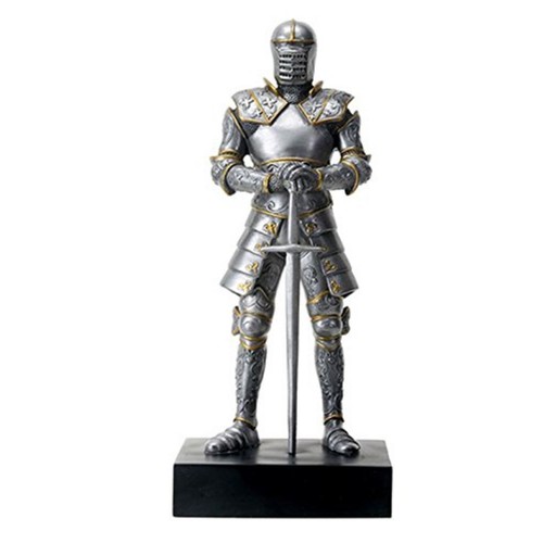 Medieval Italian Knight in Armor Holding a Sword Figurine - Picture 1 of 2