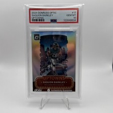 2024 Panini Donruss Optic - Uptowns Saquon Barkley #17 Psa10 Low Pop