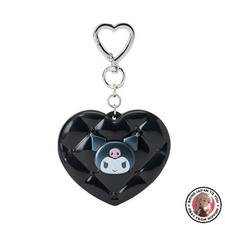 NEW Sanrio Mirror Mascot Keychain Kuromi ABS Resin Steel and Glass Standard