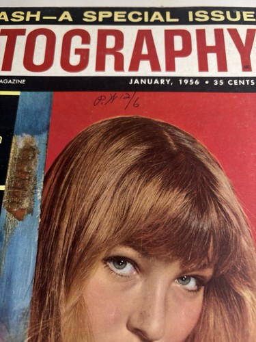 VINTAGE January 1956 issue Popular Photography Marina Vlady Flash Special #P14 - Foto 2 di 5