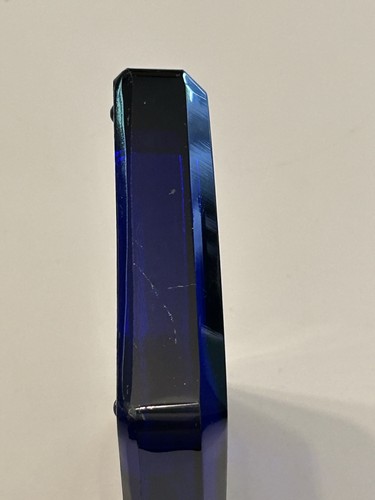 Vintage Emerson Drug Company Bromo Seltzer Dispenser Base Only - Blue Glass RARE - Picture 4 of 6