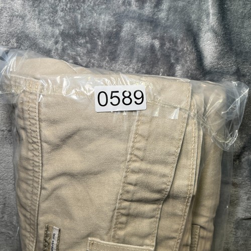 Pantalones cargo vintage Levis L2 para hombre 35x29 pierna ancha holgados caqui patinador Y2k de colección años 90 - Imagen 15 de 15