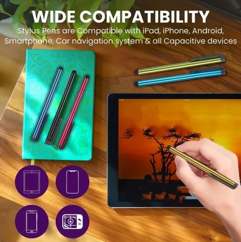 4 x Stylus Pen Ekran dotykowy do telefonu komórkowego Univ Tablet Smartphone. Losowe kolory x 4 - Zdjęcie 2 z 5