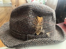 NEW VTG DOBBS Fifth Avenue Men s Fedora Hat 7 7-1/8 Brown Wool Tweed W/TAGS USA