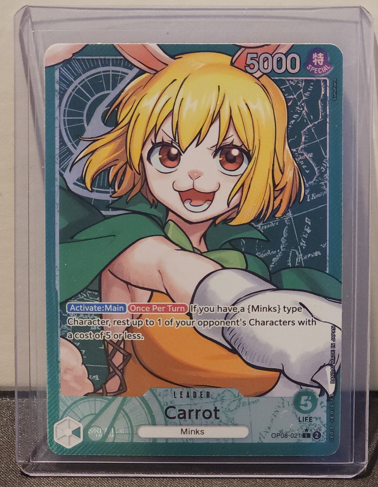 Carrot (021) (Parallel) Leader Full Art OP08-021 Two Legends Foil