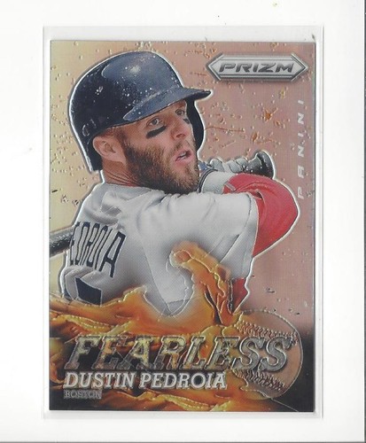 2013 Panini Prizm Fearless Silver Prizms #14 Dustin Pedroia Red Sox - Picture 1 of 2