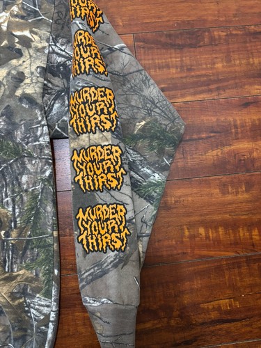 Liquid Death Limited Edition Camouflage Hoodie Men's Size Large HTF - Picture 4 of 10