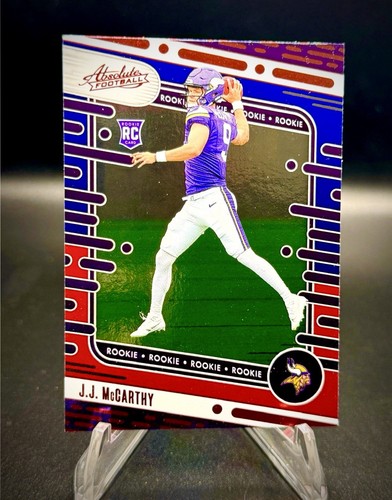 🔥JJ MCCARTHY - 2024 Absolute Kaboom Advent Red White Blue RC #110 Vikings