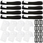  Pool Solar Cover Rollen -Befestigungskit mit Kabelplatten Schnallen Kleber