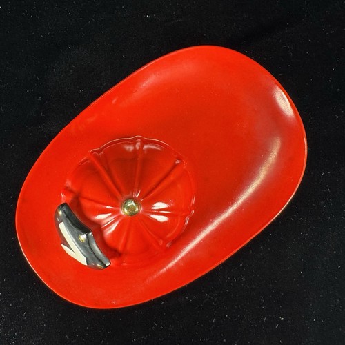 Vtg FIREMAN HELMET Ashtray Trinket Dish 7 Ceramic SHIELDS FIFTH AVENUE Japan - Picture 6 of 11